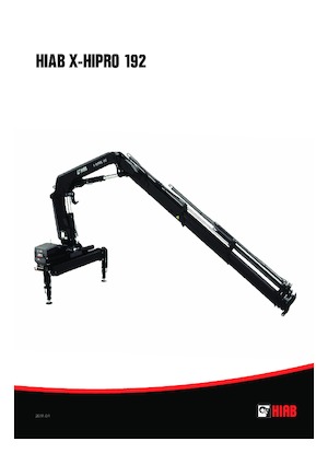 Гідравлічні вантажні крани Hiab X-HiPro 192 E-3