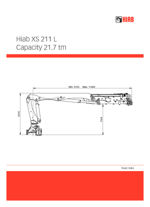 Гідравлічні вантажні крани Hiab XS 211 DL-5 PRO