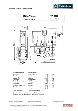 Вібромолотки Müller MS 20 HFV