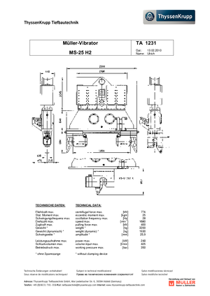 Вібромолотки Müller MS 25 H 2