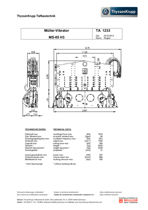Вібромолотки Müller MS 65 H3