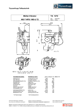 Вібромолотки Müller MS 7 HFB
