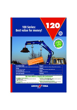 Гідравлічні вантажні крани Amco Veba 120-1 S