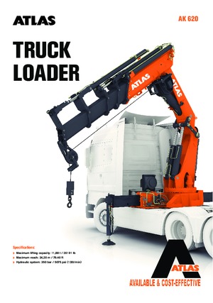 Гідравлічні вантажні крани Atlas AK 620.3E A9 