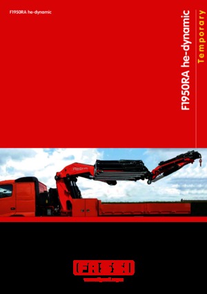 Гідравлічні вантажні крани Fassi F 1950 RAL 2.28 he-dynamic