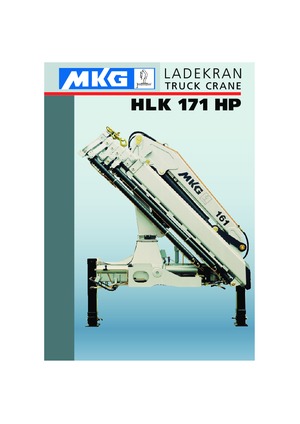 Гідравлічні вантажні крани MKG HLK 171 HP a3