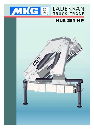 Гідравлічні вантажні крани MKG HLK 231 HP a5