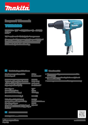 Ударні гайковерти та гайкові ключі Makita TW0200
