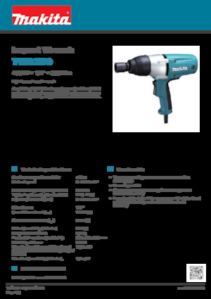 Ударні гайковерти та гайкові ключі Makita TW0350