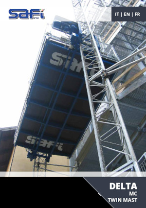 ліфти для промислового застосування Safi DELTA MC TWIN MAST 4.5
