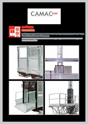 ліфти для промислового застосування CAMAC ECP-500/120