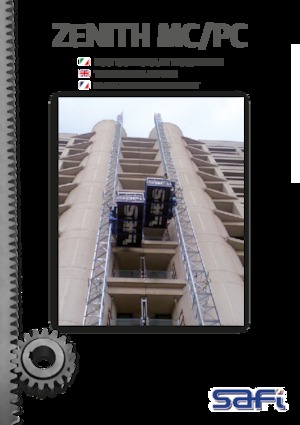 ліфти для промислового застосування Safi ZENITH MC/PC