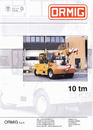 Промислові пересувні крани ORMIG 10 tm