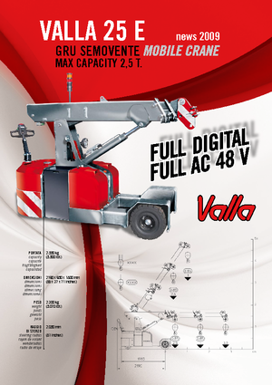 Промислові пересувні крани Valla 25 E 