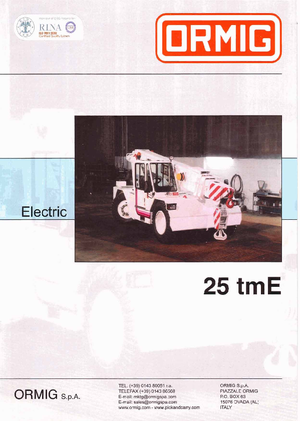 Промислові пересувні крани ORMIG 25 tmE