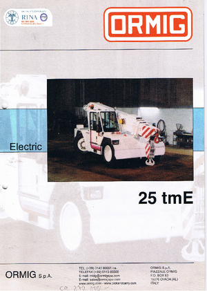 Промислові пересувні крани ORMIG 25 tmE