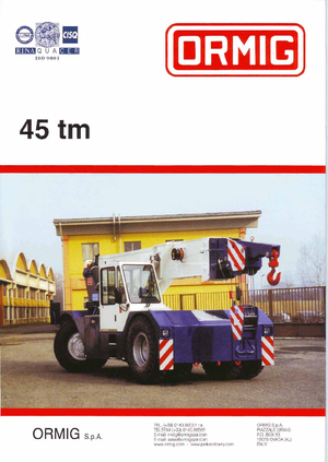 Промислові пересувні крани ORMIG 45 tm