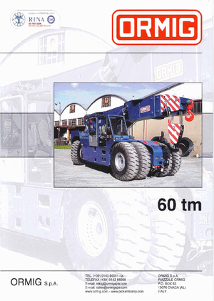 Промислові пересувні крани ORMIG 60 tm