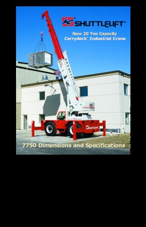 Промислові пересувні крани Shuttlelift 7750 RT