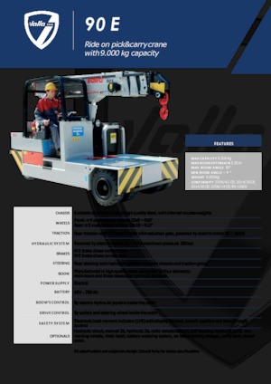 Промислові пересувні крани Valla 90 E