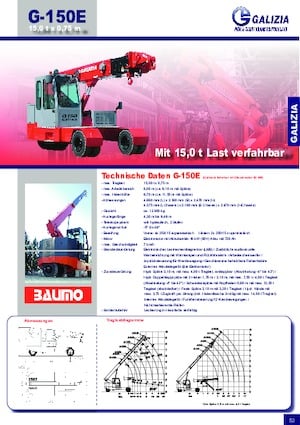 Промислові пересувні крани Galizia G 150