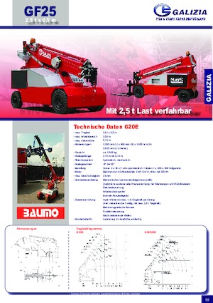 Промислові пересувні крани Galizia G 20 E