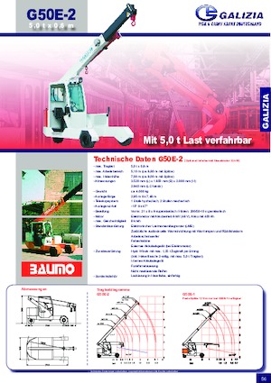 Промислові пересувні крани Galizia G 50 E 2