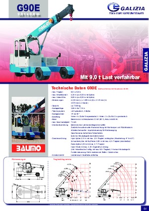 Промислові пересувні крани Galizia G 90