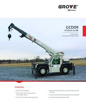 Промислові пересувні крани Grove GCD09