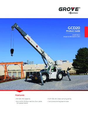 Промислові пересувні крани Grove GCD20