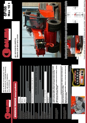 Промислові пересувні крани Galizia GF 100