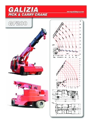 Промислові пересувні крани Galizia GF 200
