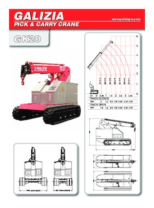Промислові пересувні крани Galizia GK 20 E