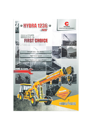 Промислові пересувні крани Escorts Hydra 1236