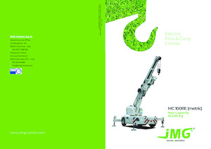 Промислові пересувні крани JMG MC 100RE