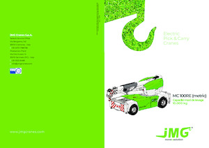 Промислові пересувні крани JMG MC 100RE