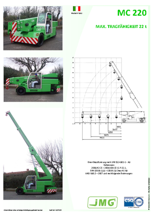 Промислові пересувні крани JMG MC 220