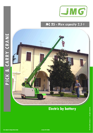 Промислові пересувні крани JMG MC 25