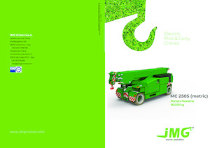 Промислові пересувні крани JMG MC 250S