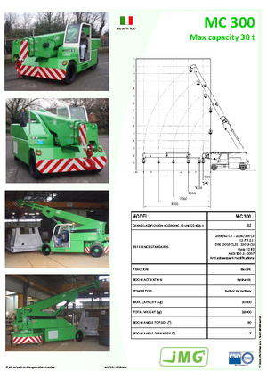 Промислові пересувні крани JMG MC 300