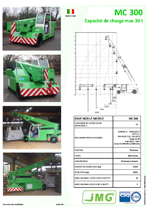 Промислові пересувні крани JMG MC 300