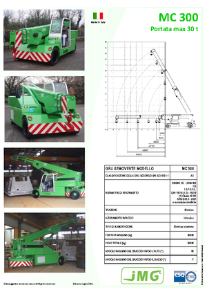 Промислові пересувні крани JMG MC 300