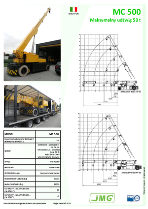 Промислові пересувні крани JMG MC 500