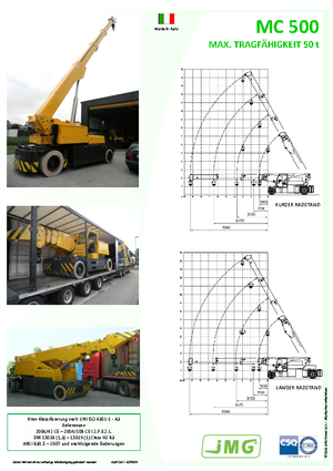 Промислові пересувні крани JMG MC 500