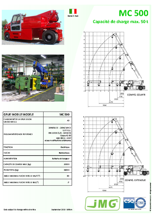 Промислові пересувні крани JMG MC 500