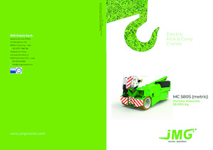 Промислові пересувні крани JMG MC 580S