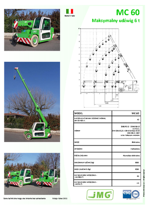 Промислові пересувні крани JMG MC 60