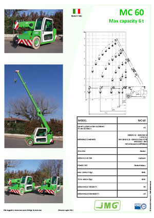 Промислові пересувні крани JMG MC 60