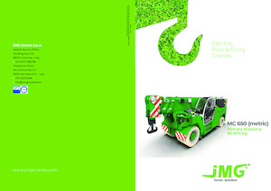 Промислові пересувні крани JMG MC 650
