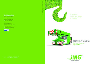 Промислові пересувні крани JMG MC 700MT
